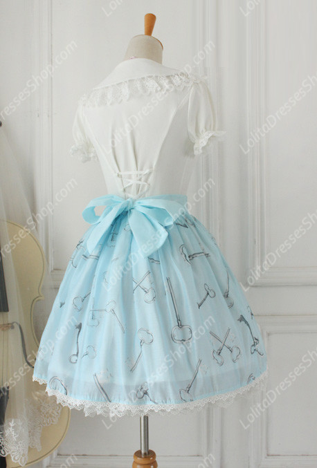 Alice Sweet Tale Vintage Knot organza Lolita Skirt