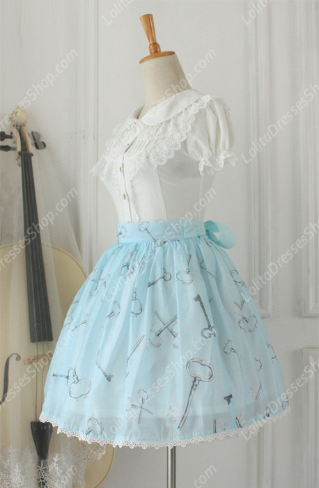 Alice Sweet Tale Vintage Knot organza Lolita Skirt