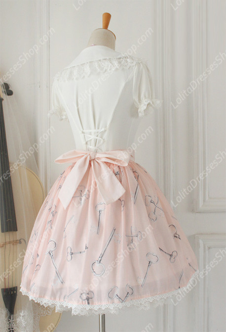 Alice Sweet Tale Vintage Knot organza Lolita Skirt