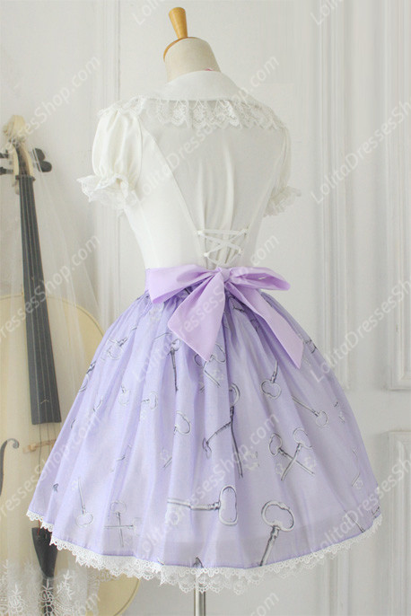 Alice Sweet Tale Vintage Knot organza Lolita Skirt