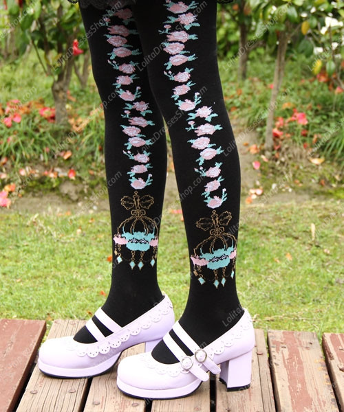 Sweet Flower Princess Cotton Tight Stocking