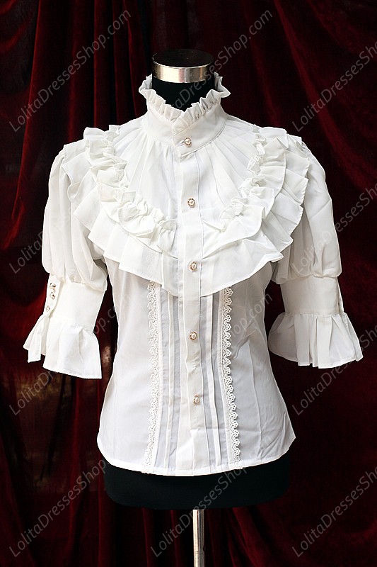 Sweet Pirate Map Souffle Song Lolita Chiffon Shirt