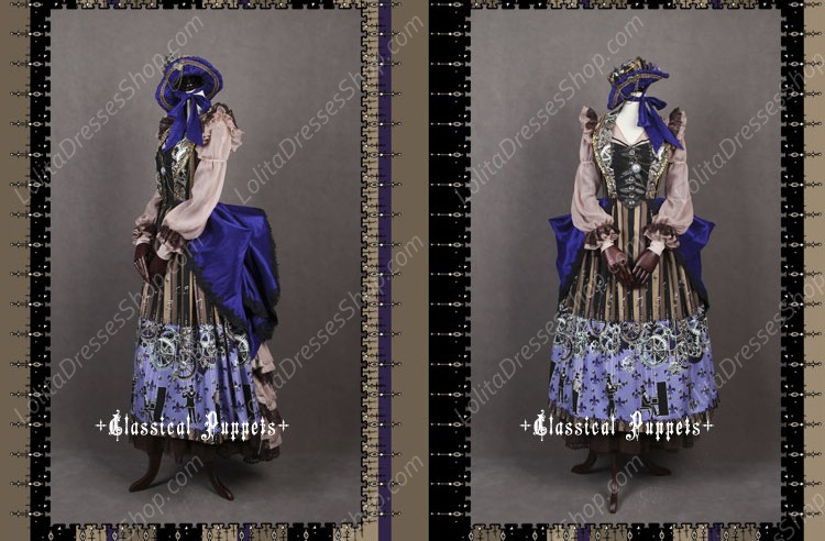 Sweet Steam Band Luxurious Classical Puppets Lolita Dress Suit