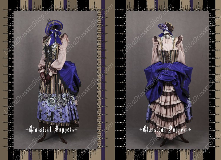 Sweet Steam Band Luxurious Classical Puppets Lolita Dress Suit