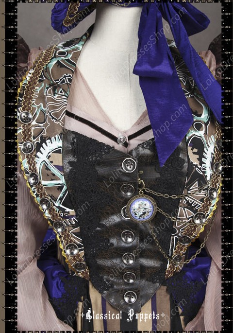 Sweet Steam Band Luxurious Classical Puppets Lolita Dress Suit
