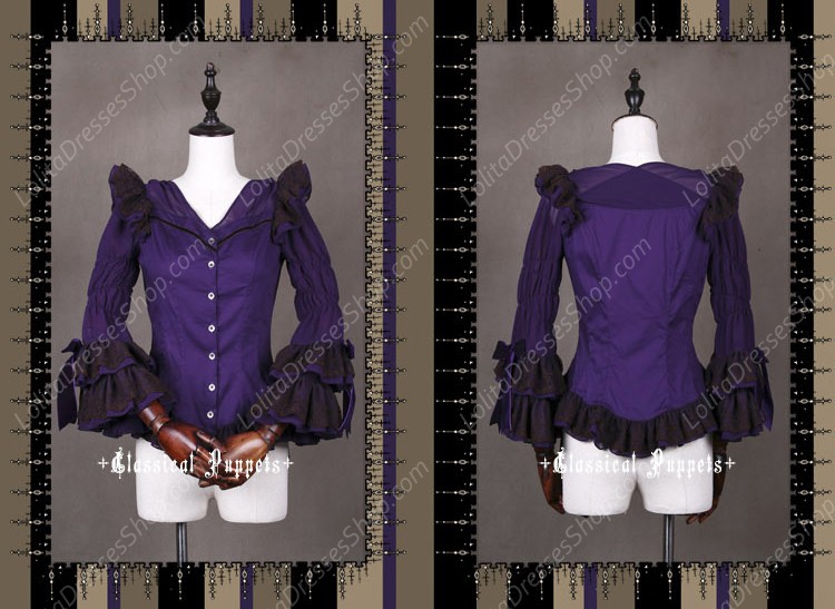 Sweet Steam Band Long Sleeved Classical Puppets Lolita Shirt