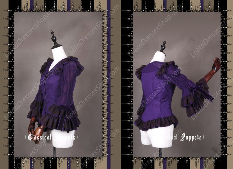 Sweet Steam Band Long Sleeved Classical Puppets Lolita Shirt