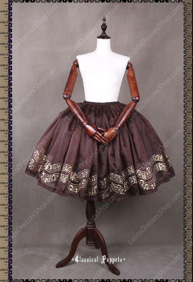 Sweet Steam Band Gilt Silver Classical Puppets Lolita Petticoat