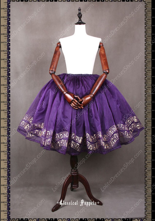 Sweet Steam Band Gilt Silver Classical Puppets Lolita Petticoat