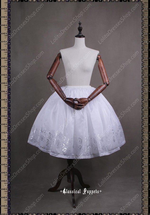 Sweet Steam Band Gilt Silver Classical Puppets Lolita Petticoat