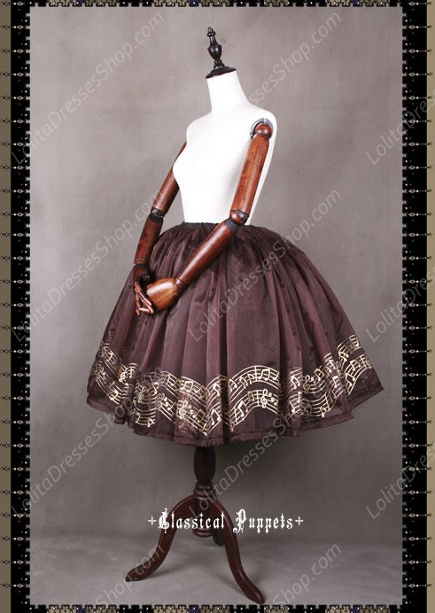 Sweet Steam Band Gilt Silver Classical Puppets Lolita Petticoat