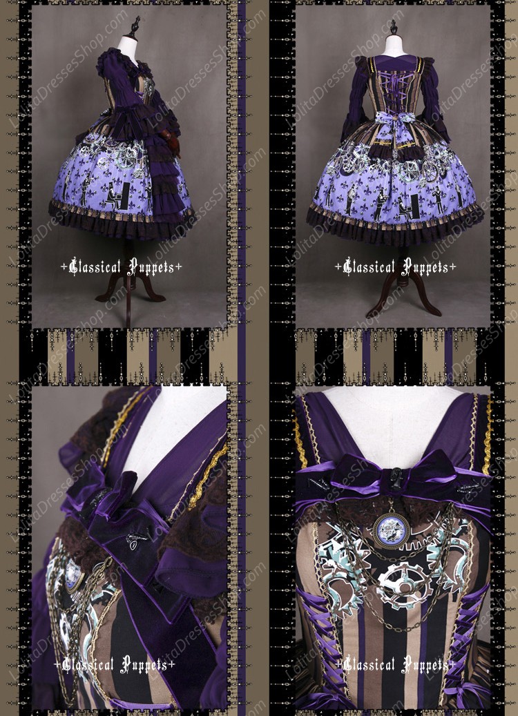 Sweet Steam Band Strap Classical Puppets Lolita Dress JSK