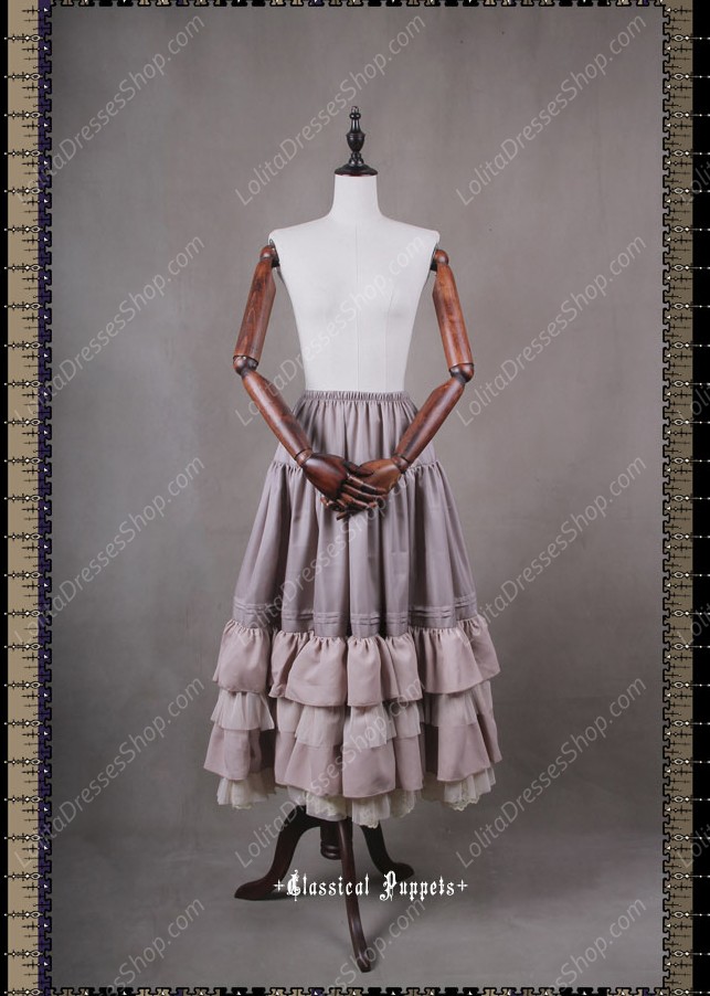 Sweet Luxurious Overlength Classical Puppets Lolita Petticoat Or Half Skirt