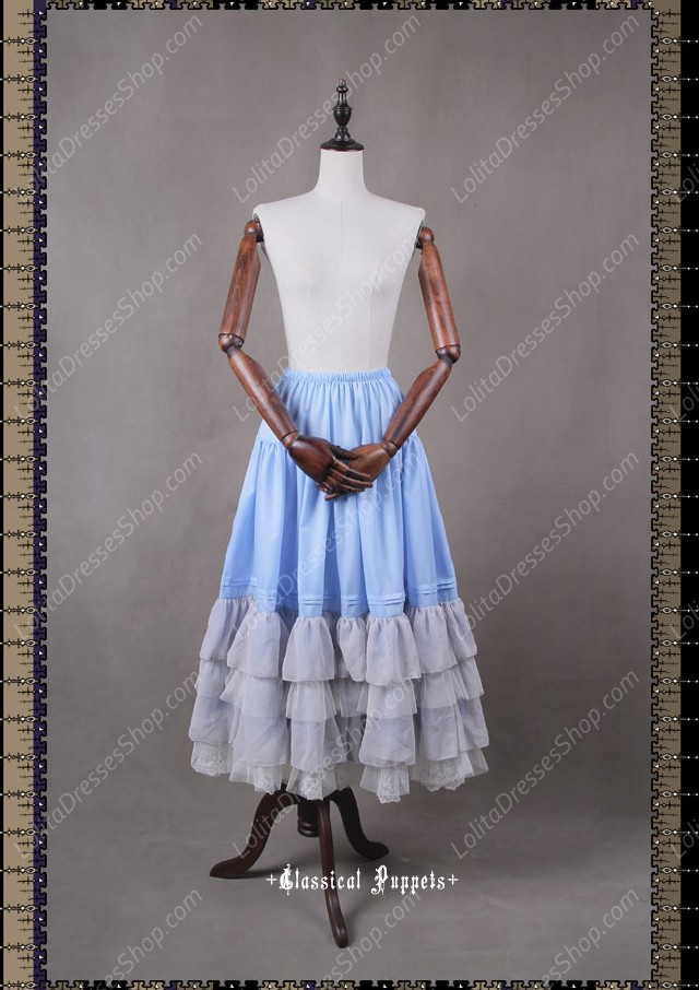 Sweet Luxurious Overlength Classical Puppets Lolita Petticoat Or Half Skirt