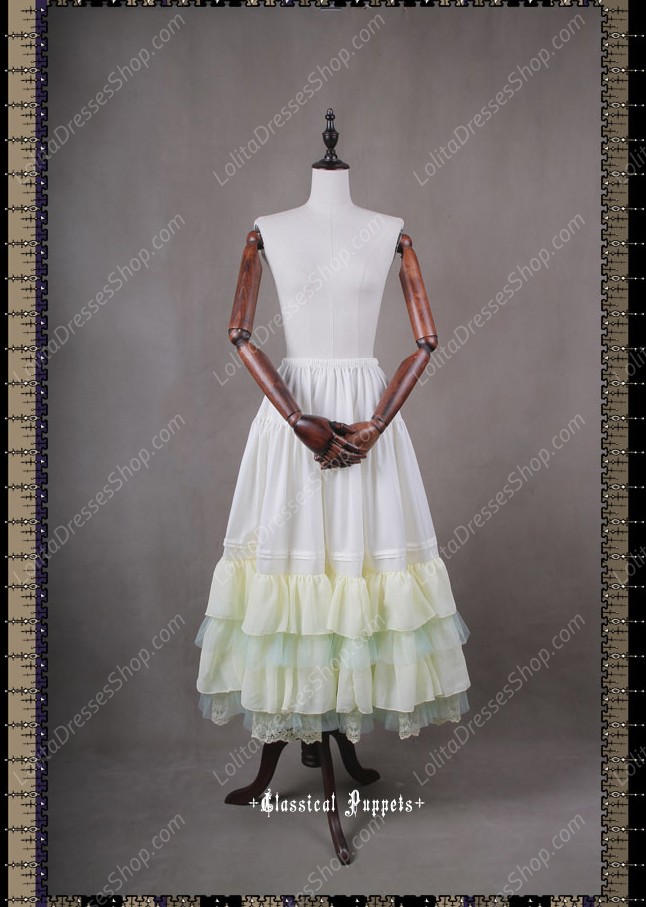 Sweet Luxurious Overlength Classical Puppets Lolita Petticoat Or Half Skirt