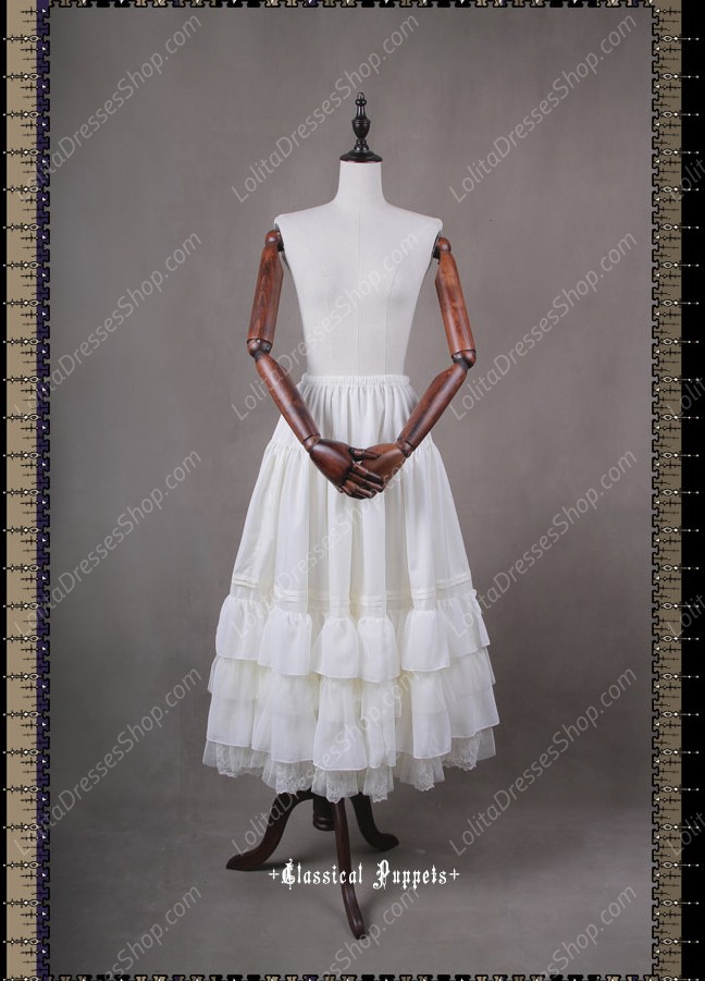 Sweet Luxurious Overlength Classical Puppets Lolita Petticoat Or Half Skirt