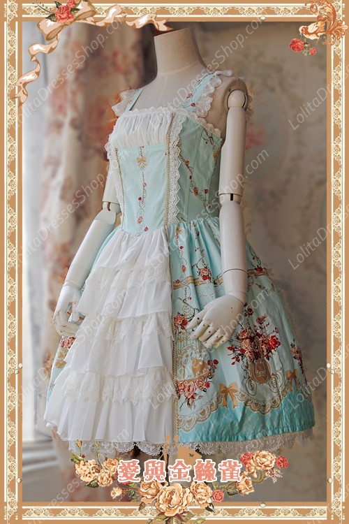 Sweet Cotten Original Printing Love & Canary Infanta Lolita JSK