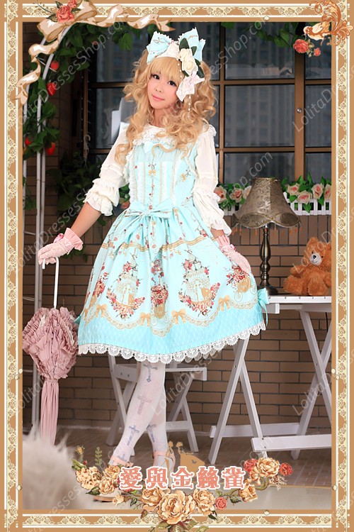 Sweet Cotten Original Printing Love & Canary Infanta Lolita JSK