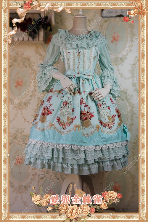 Sweet Cotten Original Printing Love & Canary Infanta Lolita JSK