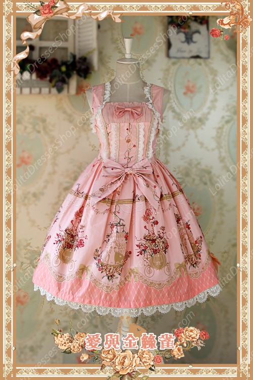 Sweet Cotten Original Printing Love & Canary Infanta Lolita JSK