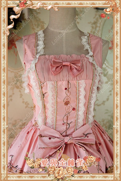 Sweet Cotten Original Printing Love & Canary Infanta Lolita JSK