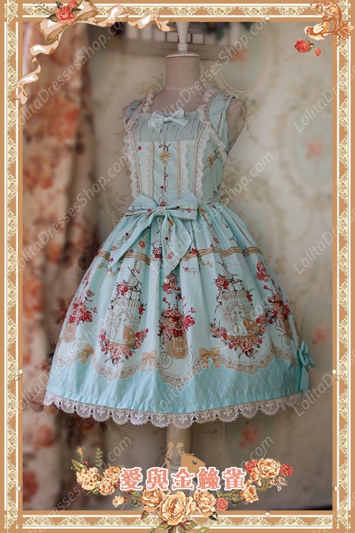 Sweet Cotten Original Printing Love & Canary Infanta Lolita JSK