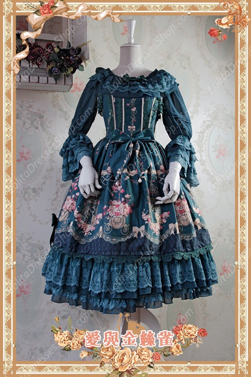 Sweet Cotten Original Printing Love & Canary Infanta Lolita JSK