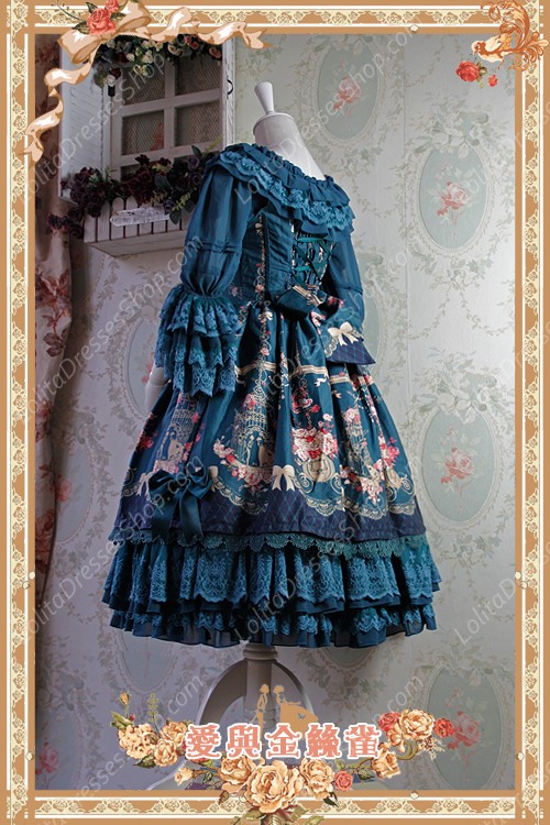 Sweet Cotten Original Printing Love & Canary Infanta Lolita JSK