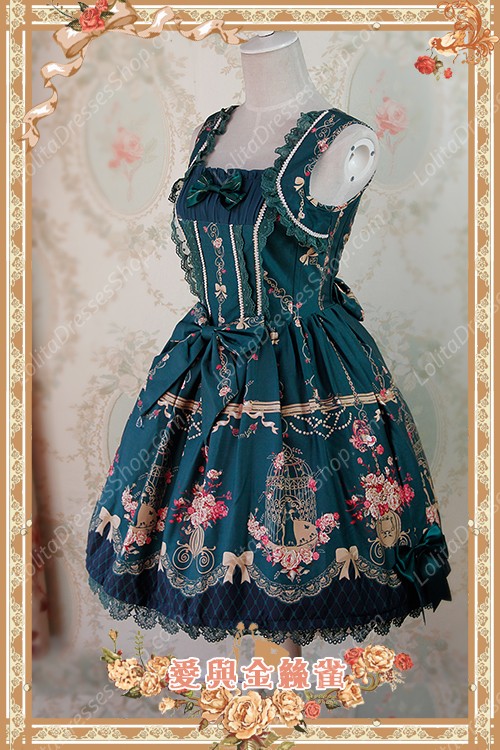 Sweet Cotten Original Printing Love & Canary Infanta Lolita JSK