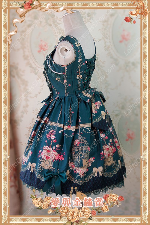 Sweet Cotten Original Printing Love & Canary Infanta Lolita JSK