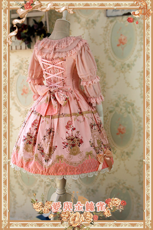 Sweet Cotten Original Printing Love & Canary Infanta Lolita JSK