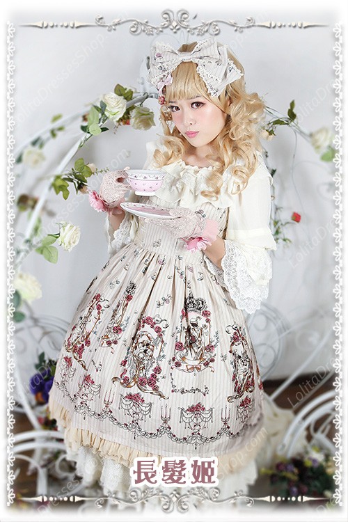 Sweet Cotten Gorgeous Chiffon Infanta Lolita OP