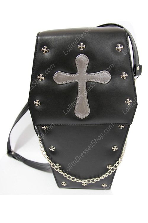 Black PU Vampire Coffin Lolita Bag