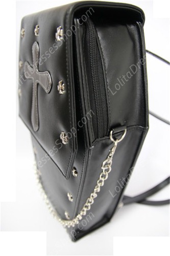 Black PU Vampire Coffin Lolita Bag