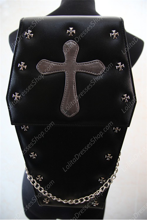 Black PU Vampire Coffin Lolita Bag