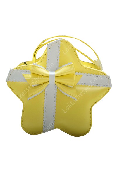 Lovely Bow Cross Stars PU Lolita Bag