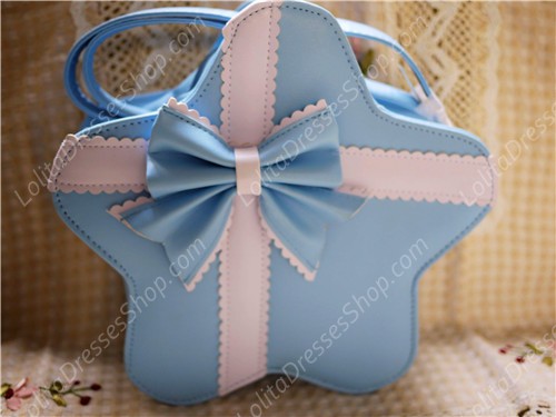 Lovely Bow Cross Stars PU Lolita Bag