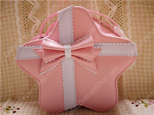 Lovely Bow Cross Stars PU Lolita Bag