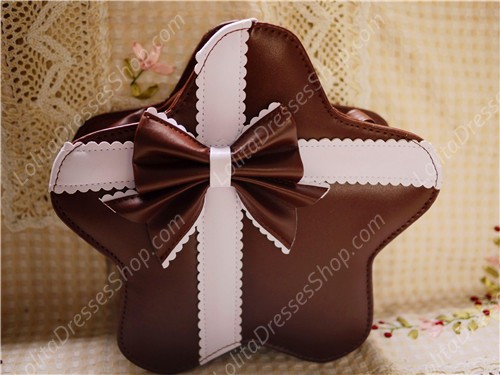 Lovely Bow Cross Stars PU Lolita Bag