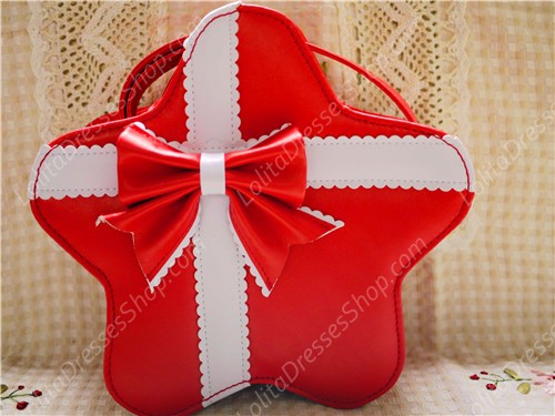 Lovely Bow Cross Stars PU Lolita Bag