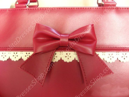 Sweet Cake Bow PVC Lolita Handbag