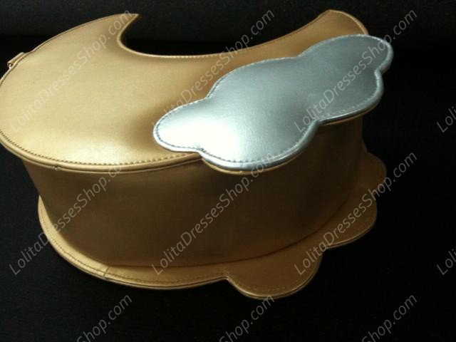 Lovely Gold And Silver Moon Special PU Lolita Bag