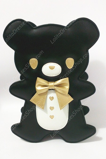 Lovely Teddy Bear Bow PU Lolita Bag