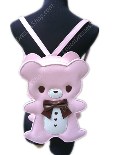 Lovely Teddy Bear Bow PU Lolita Bag