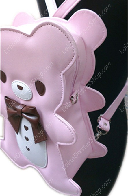 Lovely Teddy Bear Bow PU Lolita Bag