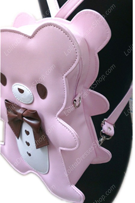 Lovely Teddy Bear Bow PU Lolita Bag