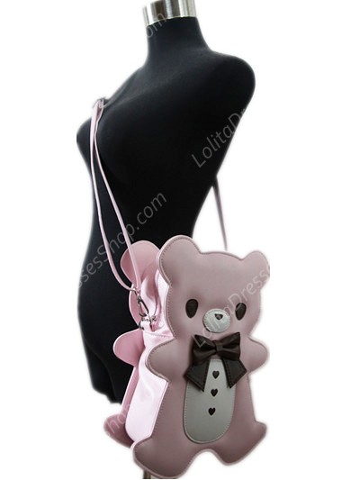 Lovely Teddy Bear Bow PU Lolita Bag