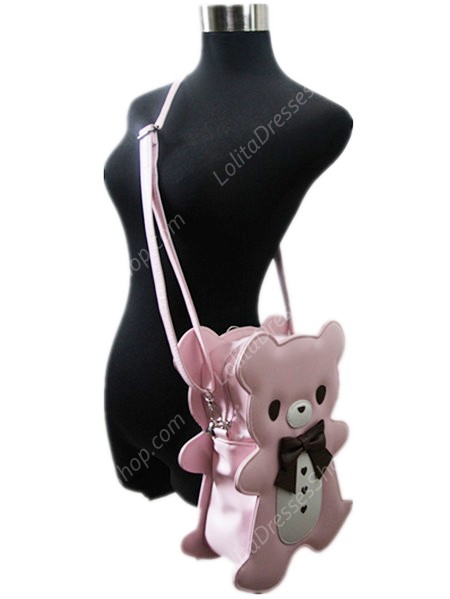 Lovely Teddy Bear Bow PU Lolita Bag