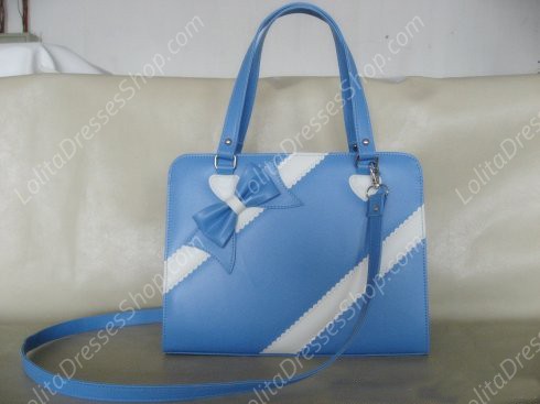 Winter Ribbon Bow PVC Lolita Bag