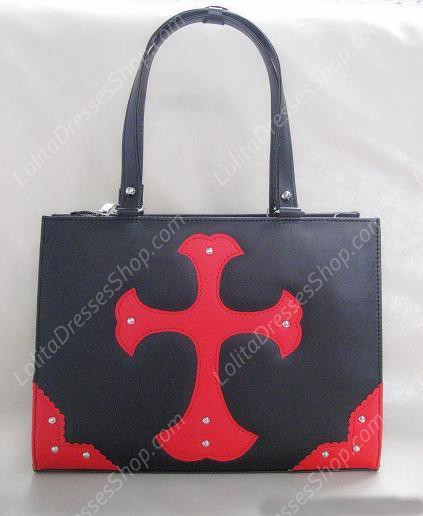 Cross Rose PVC Lolita Bag